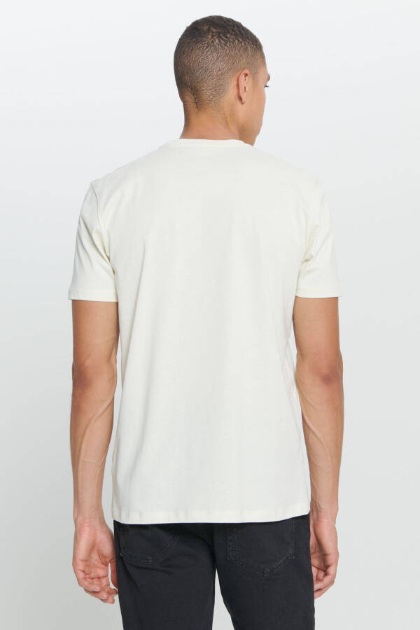 Men's Yellow Standard Fit Regular Cut 100% Cotton Soft Touch Crew Neck T-Shirt - 15