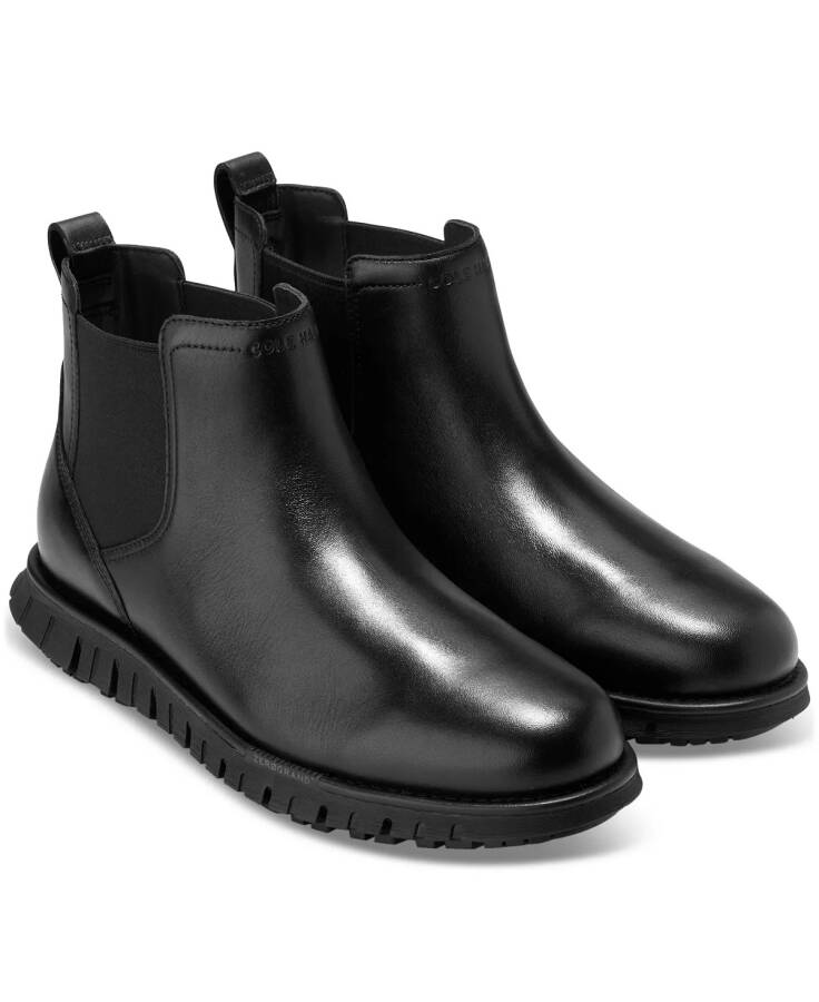 Men's ZERØGRAND Remastered Chelsea Boot Black-Black - 8