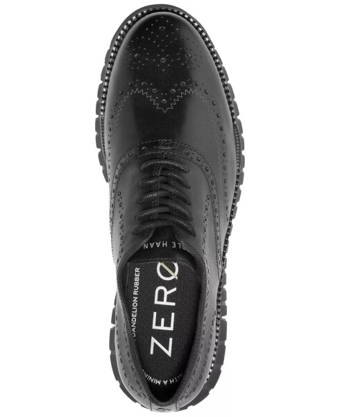 Men's ZERØGRAND Remastered Lace-Up Wingtip Oxford Shoes Black/black - 5