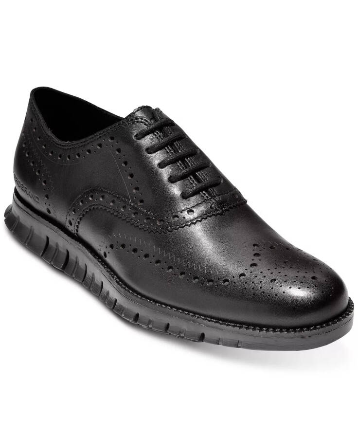 Men's ZeroGrand Wingtip Oxfords Black/ Black - 1