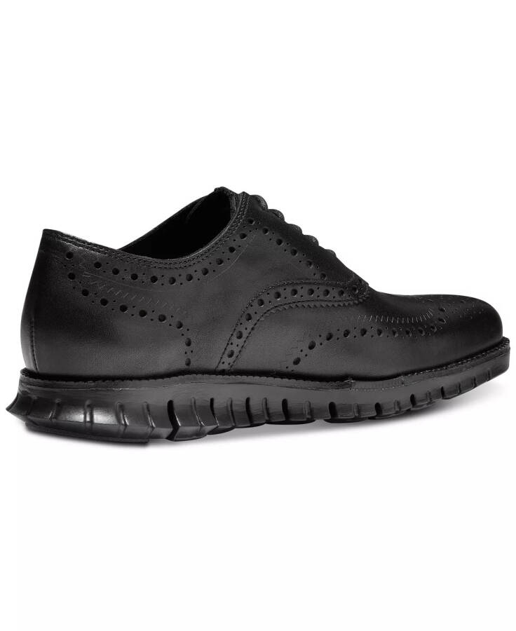 Men's ZeroGrand Wingtip Oxfords Black/ Black - 4