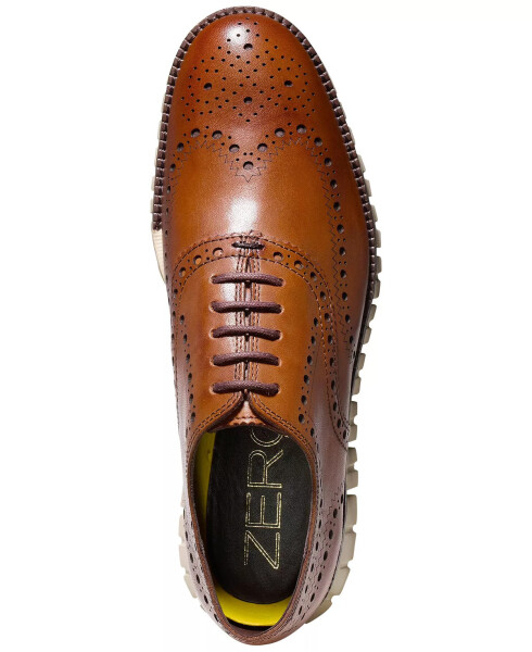 Men's ZeroGrand Wingtip Oxfords British Tan - 3