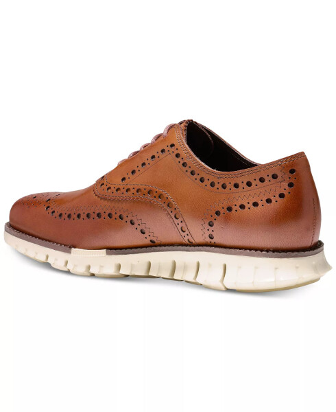 Men's ZeroGrand Wingtip Oxfords British Tan - 4