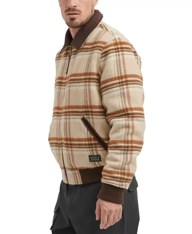 Men's Zip Corduroy-Collar Jacket - 3
