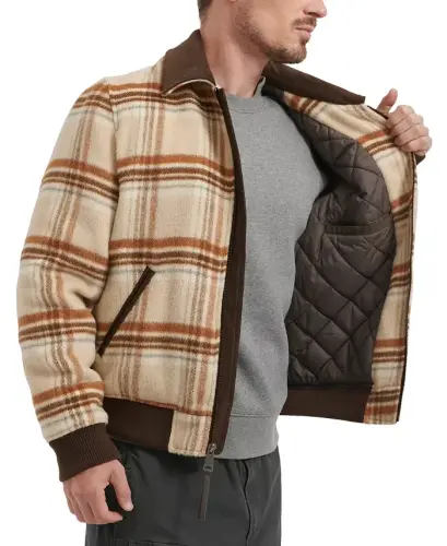 Men's Zip Corduroy-Collar Jacket - 4