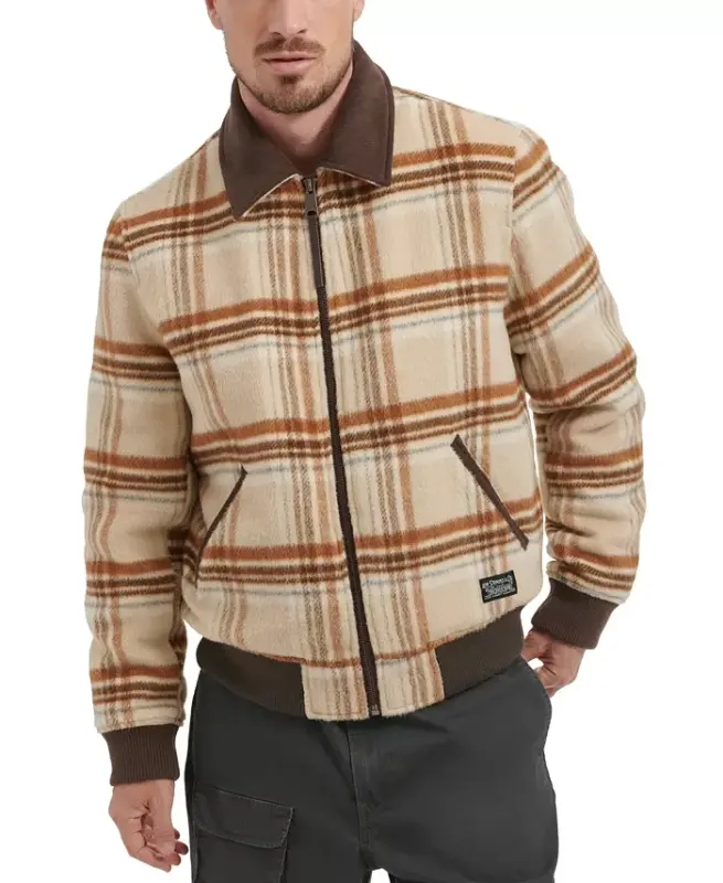 Men's Zip Corduroy-Collar Jacket - 1
