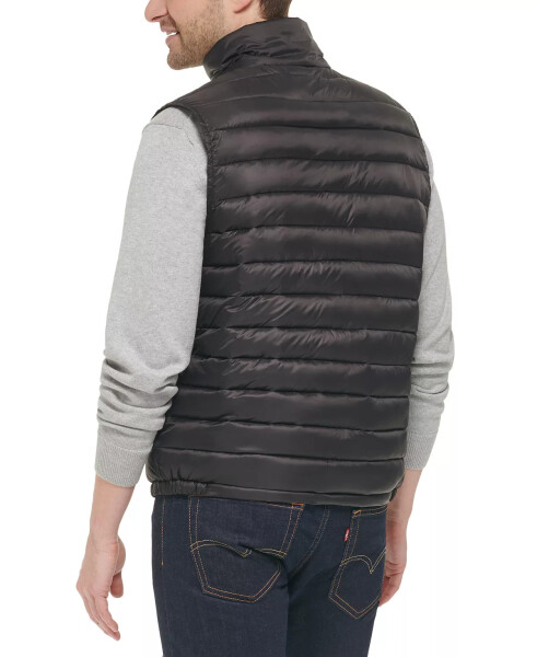 Men's Zip-Front Puffer Vest Black - 2