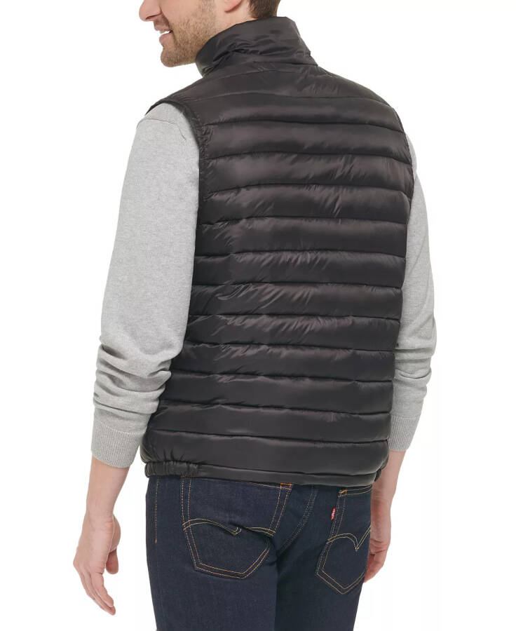 Men's Zip-Front Puffer Vest Black - 2