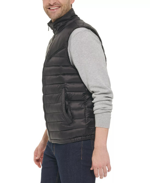 Men's Zip-Front Puffer Vest Black - 5