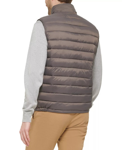 Men's Zip-Front Puffer Vest Charcoal - 2