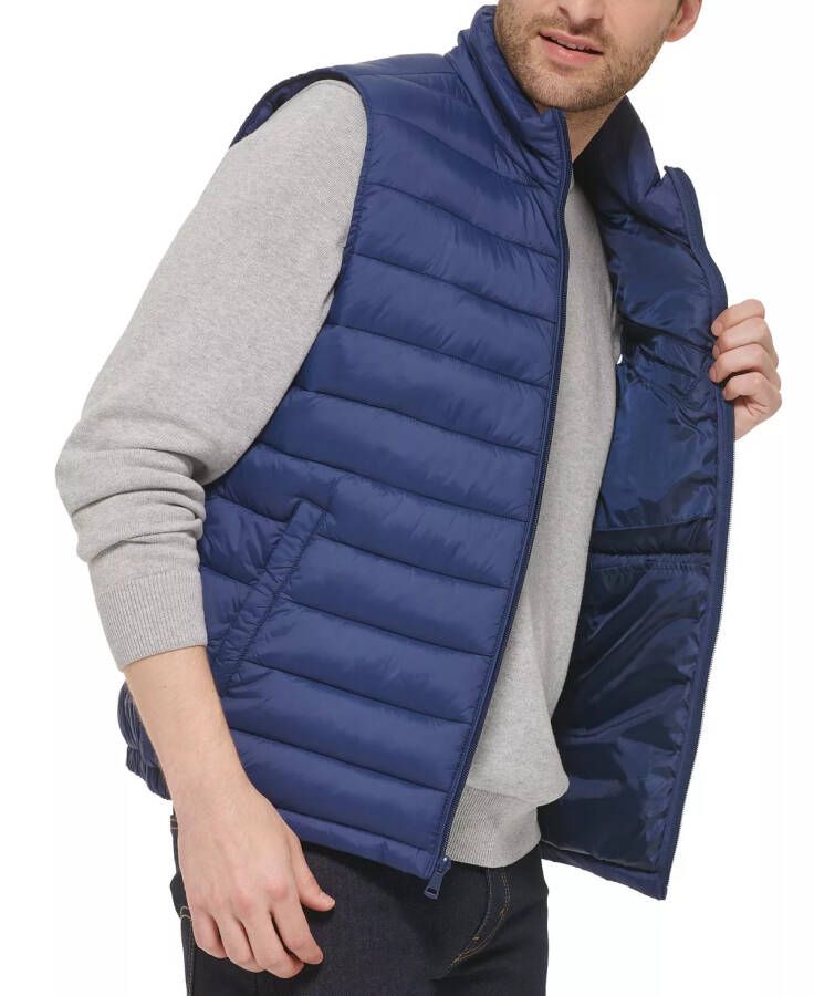 Men's Zip-Front Puffer Vest Navy - 5