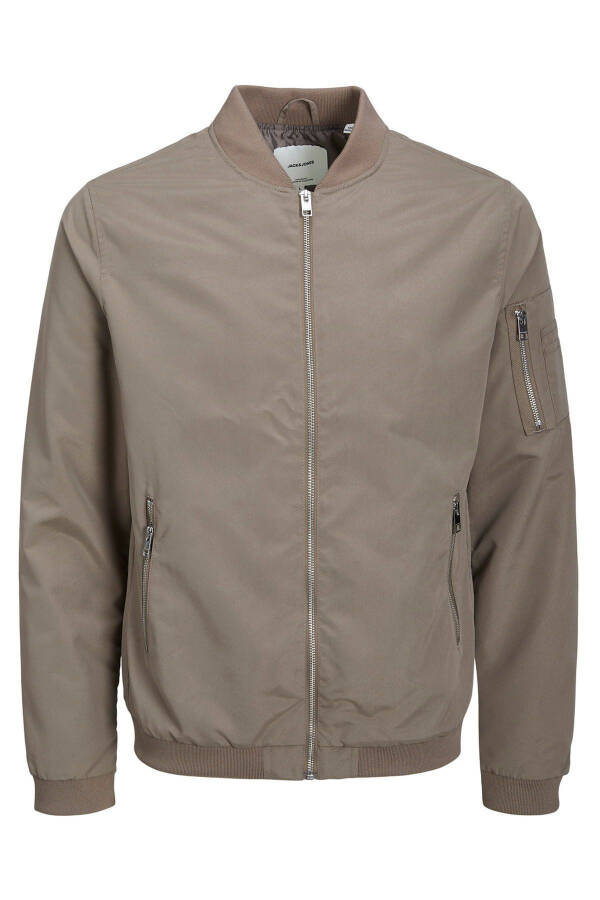 Men's zipper bomber jacket - 1