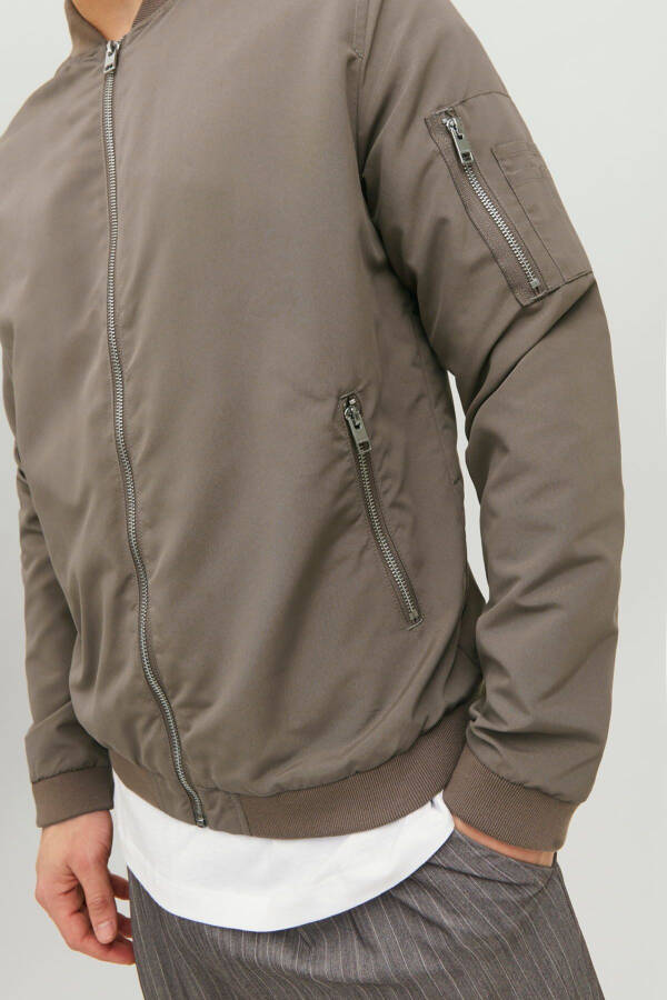 Men's zipper bomber jacket - 7