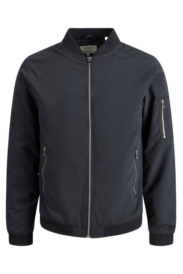 Men's Zippered Bomber Jacket - 8