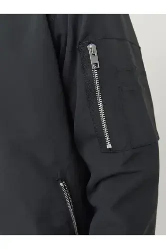 Men's Zippered Bomber Jacket - 4