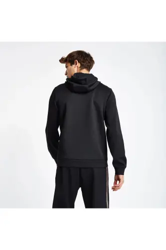 Men's Zippered Hoodie 24N-1128 24NTES001128-Black - 4