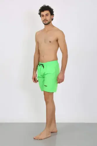 Men's Zippered Pocket Cargo Beach Shorts (Pistachio) 27485 - 8