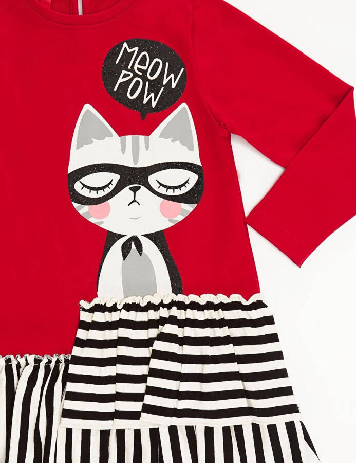 Meow Pow Girl Dress - 10