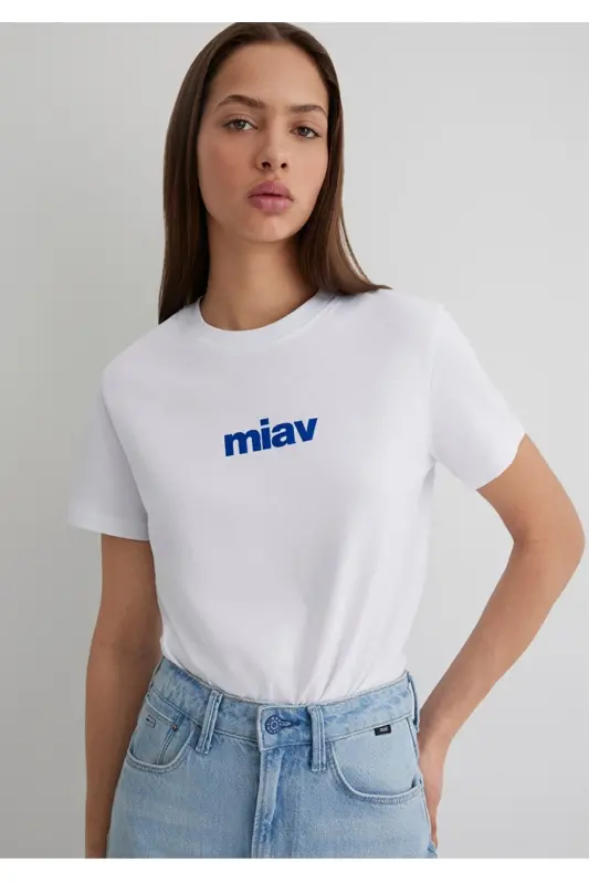 Meow print regular fit women's t-shirt - 1