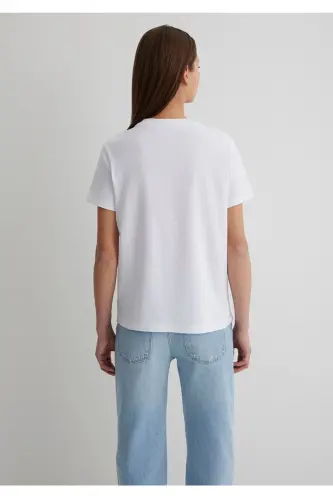 Meow print regular fit women's t-shirt - 3