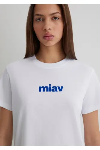 Meow print regular fit women's t-shirt - 4
