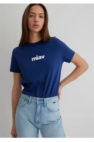 Meow print regular fit women's t-shirt - 1