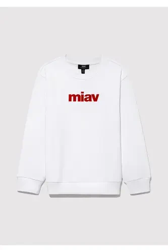 Meow Printed Sweatshirt - 3