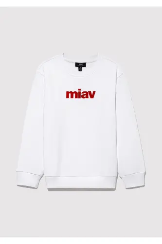 Meow Printed Sweatshirt - 3
