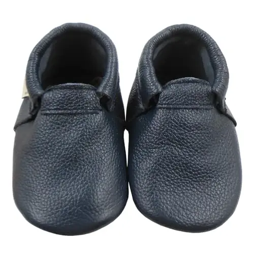 mepiq Chaqaloqlar va Kenja Yurguvchilar uchun O'g'il Qizlar shippaklari - Qulay Nafas oladigan, Moslashuvchan Kauchuk Taglikli Uy Poyabzali, Sirpanmaydigan Ilk Qadam Mokasinlari - 2