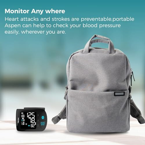 Meraw blood pressure monitor for adults with cuff, blood pressure monitor wrist cuff, blood pressure machine for home use 5.3-8.5'' Automatic Bluetooth High Accuracy Irregular Heartbeat Monitoring APP Aspen Black - 17