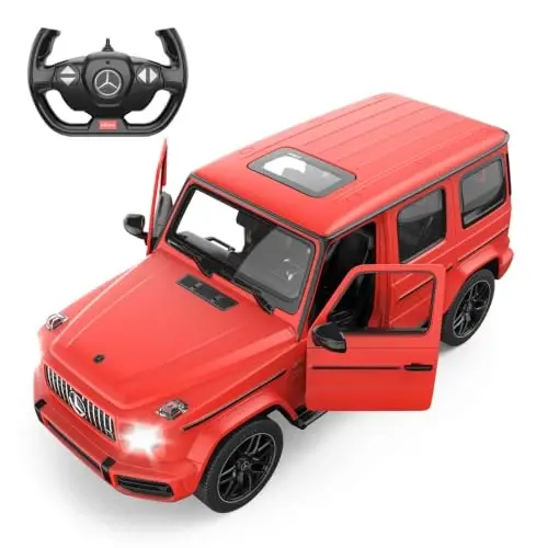 Mercedes Remote Control Car Rastar 1/14 Mercedes AMG G63 Kids RC Car for Adult Kids, Red 2.4GHz, 3 Doors Open - 1
