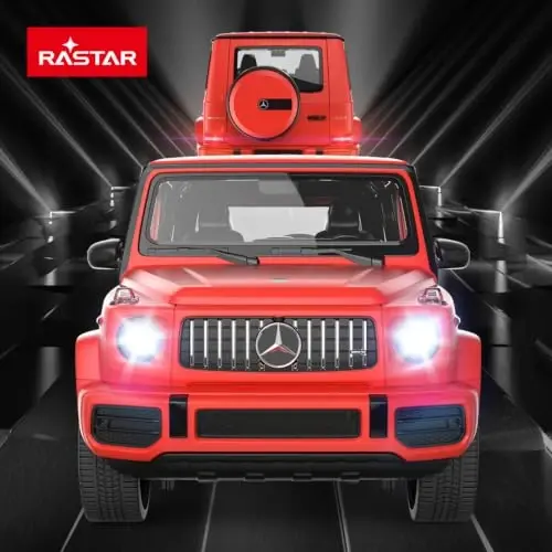 Mercedes Remote Control Car Rastar 1/14 Mercedes AMG G63 Kids RC Car for Adult Kids, Red 2.4GHz, 3 Doors Open - 3