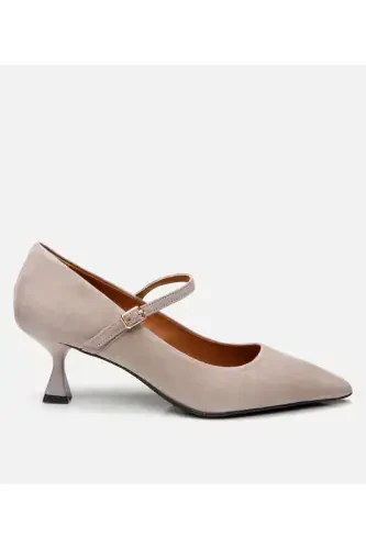 Мэри Джейн Натуральная Кожа Норка Женские Шпильки - 1