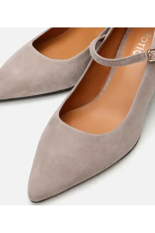 Мэри Джейн Натуральная Кожа Норка Женские Шпильки - 4