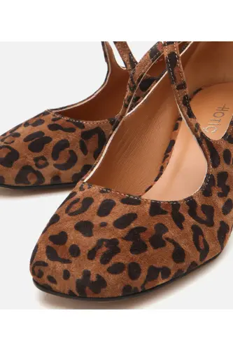 Meri Jeyn haqiqiy charm leopard naqshli ayollar qalin T - 3