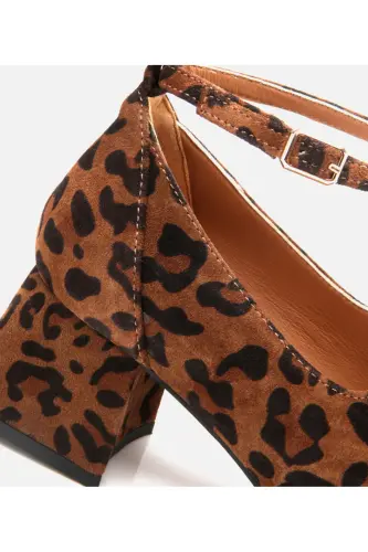 Meri Jeyn haqiqiy charm leopard naqshli ayollar qalin T - 5