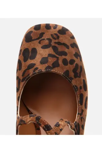 Meri Jeyn haqiqiy charm leopard naqshli ayollar qalin T - 6