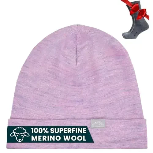 Merino Jun Beanie Erkaklar va Ayollar – Erkaklar va Ayollar uchun yangi manjetli Merino jun shlyapalari - Unisex kattalar uchun Beanie shlyapa va paypoqlar - MERINO
