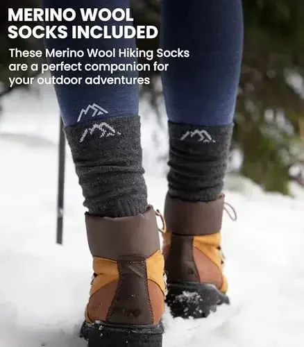 Merino Jun Beanie Erkaklar va Ayollar uchun – Erkaklar va Ayollar uchun yangi Manjetli Merino Jun Shlyapalar - Unisex Kattalar uchun Beanie Shlyapa va Paypoqlar - 5