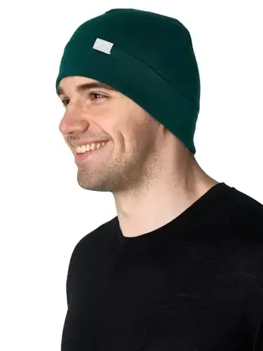 Merino Jun Beanie Erkaklar va Ayollar uchun – Erkaklar va Ayollar uchun yangi манжет Merino Jun shlyapalari - Uniseks kattalar uchun Beanie shlyapa va paypoqlar - 3