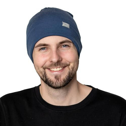 Merino Wool Beanie Hats for Men and Women – Cuff Wool Beanie Cap – Winter Hats for Men and Women Winter Essential - 1