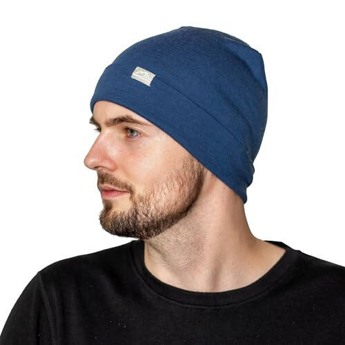 Merino Wool Beanie Hats for Men and Women – Cuff Wool Beanie Cap – Winter Hats for Men and Women Winter Essential - 2