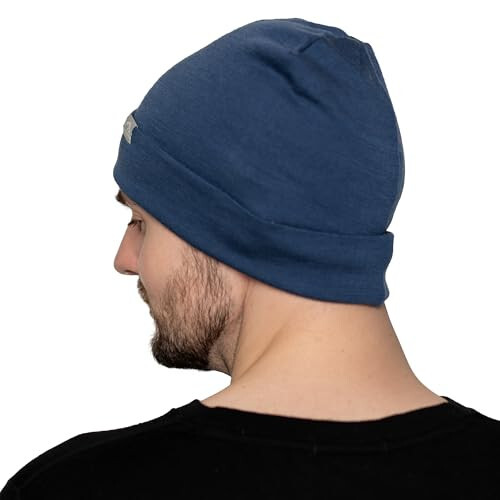 Merino Wool Beanie Hats for Men and Women – Cuff Wool Beanie Cap – Winter Hats for Men and Women Winter Essential - 3