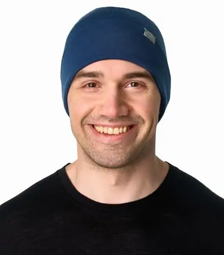 Merino Wool Beanie Men and Women – Novelty Cuff Merino Wool Hats for Men and Women - Unisex Adult Beanie Hat and Socks - 4