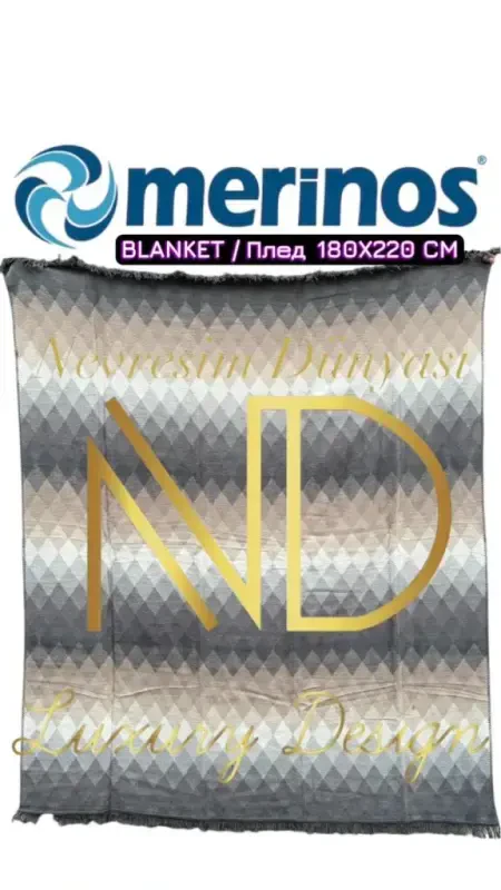 Merinos Echo Double Blanket - NEVRESIMDUNYASI