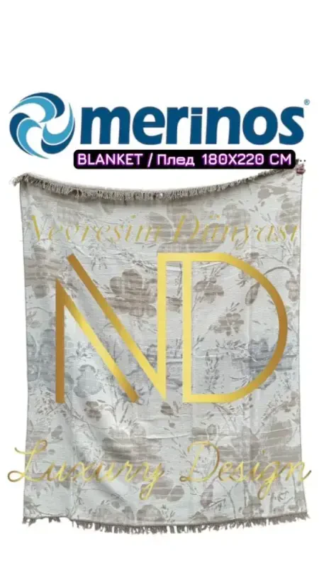 Merinos Houx Double Blanket - NEVRESIMDUNYASI