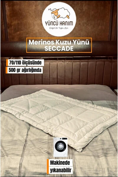 Merinos Kuzu Yünü Seccade-Beyaz - YÜNCÜ HANIM