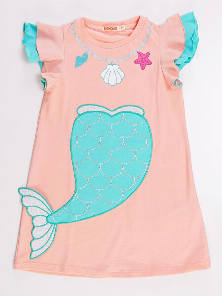 Mermaid Pink Girl Dress - 3