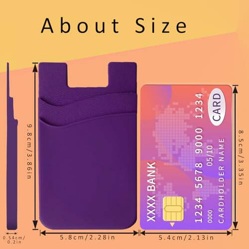 Meroqeel Cell Phone Card Holder Stick on, Adhesive Cellphone Wallet Credit Card Sleeve, Compatible with iPhone, Android, Samsung Galaxy and Smartphones - Black, White, Grey, Pink, Purple, Hot Pink - 6