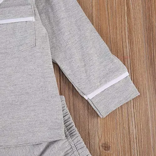 Merqwadd Toddler Baby Button-Down Pajamas Set for Boys Girls Pjs Outfits - MERQWADD (1)